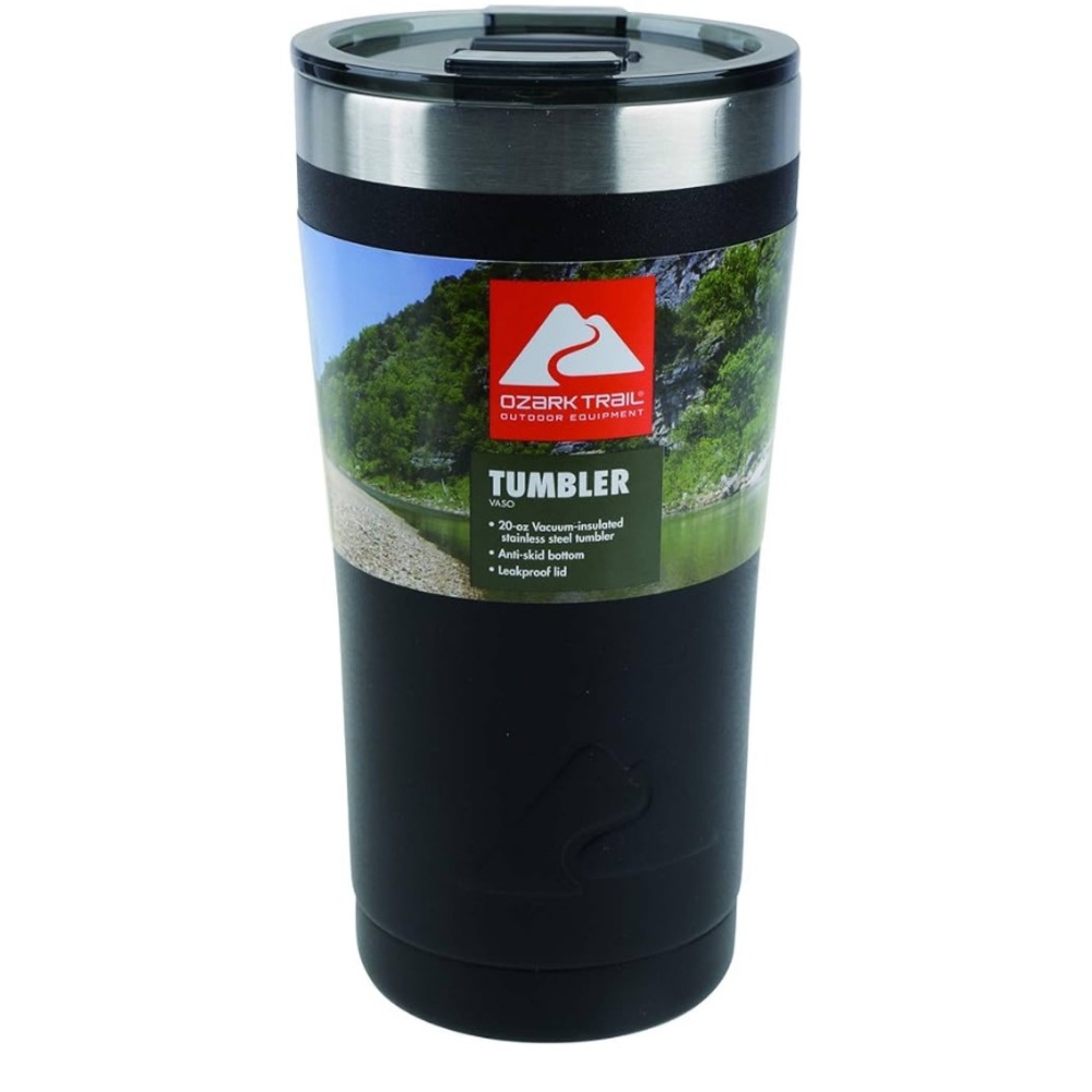 Ozark Trail Black and Silver Tumbler